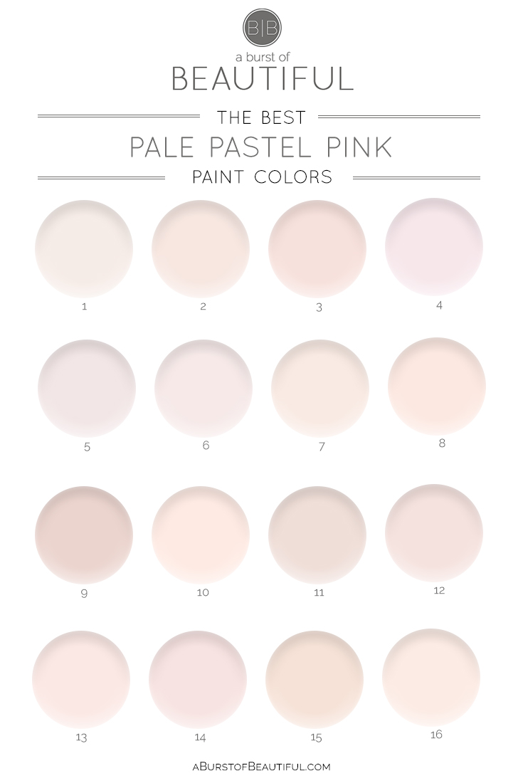 The Best Pale Pink Paint Colors - A Burst of Beautiful