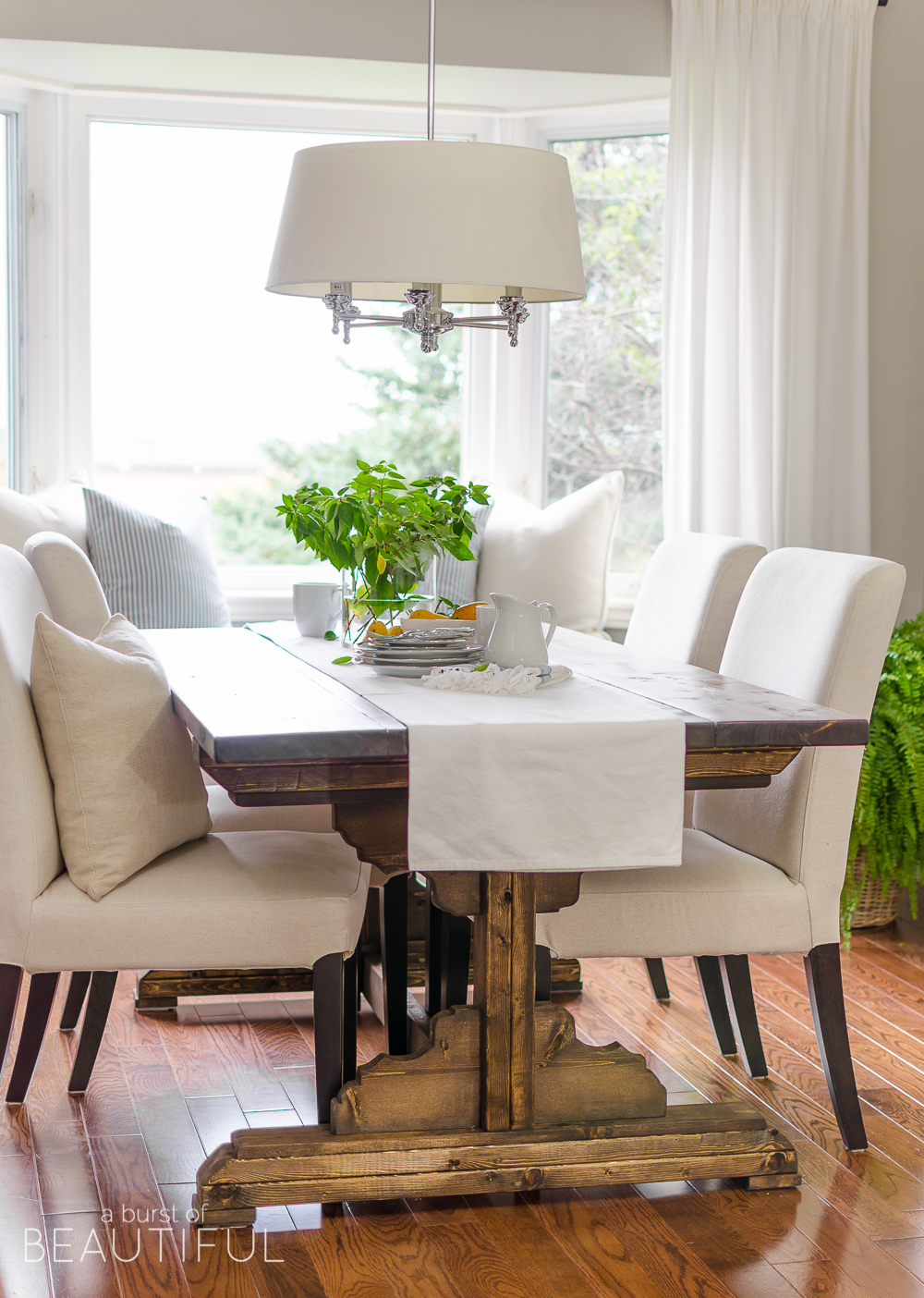 DIY Farmhouse Dining Table Plans A Burst Of Beautiful